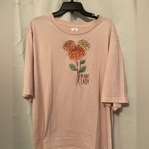 Disney women’s top Plant Lady embroidered flowers